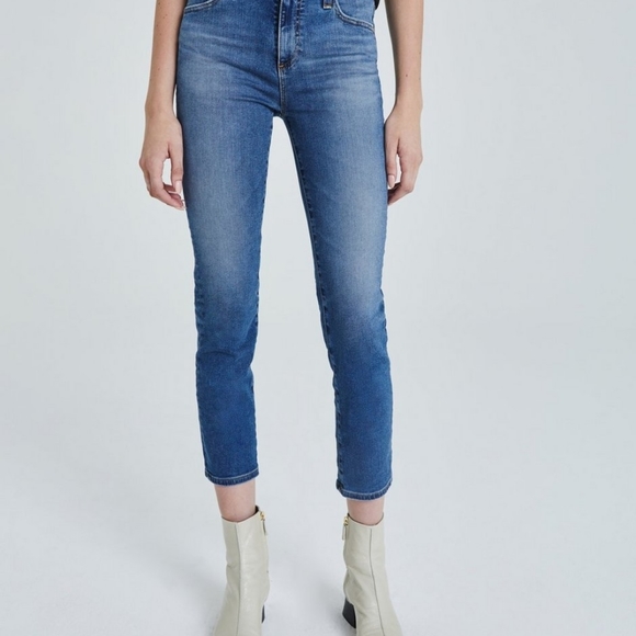 AG The Isabelle High Rise straight crop jeans - Picture 3 of 14